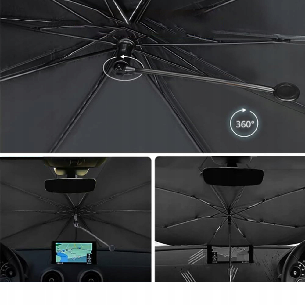 Зонт автомобильный с obracany кронштейн 360° i szkieletą с волокна угольный Киев