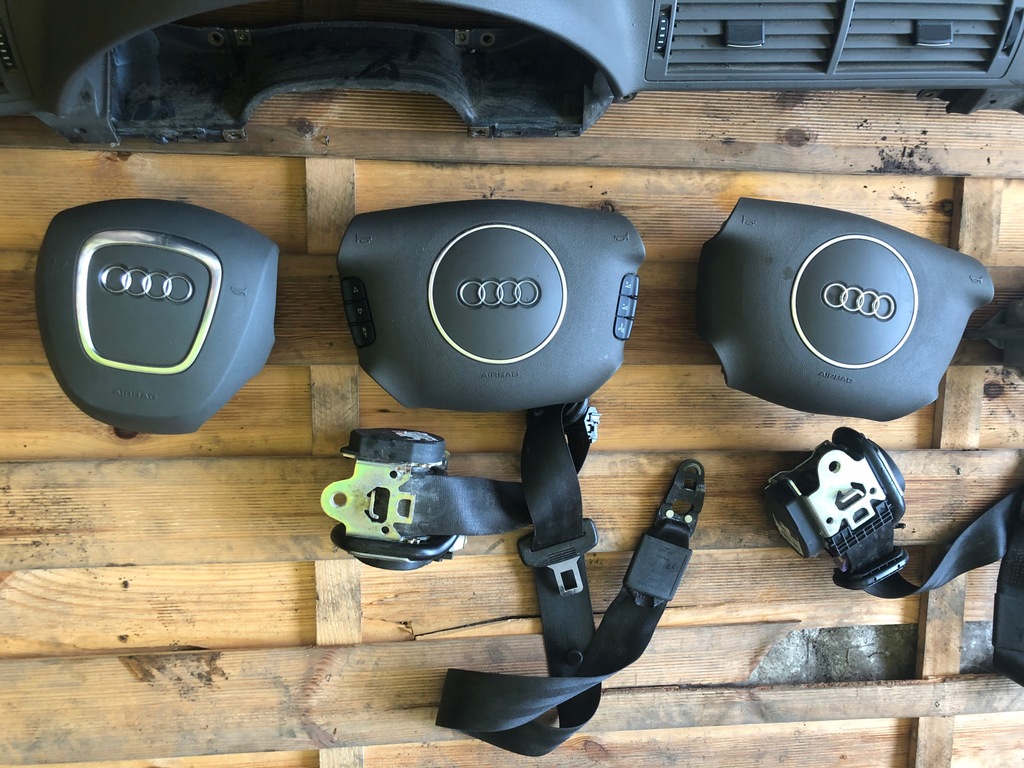 фото №4, Audi a4 b6 b7 приборная панель приборная панель консоль подушка безопасности ремни eur