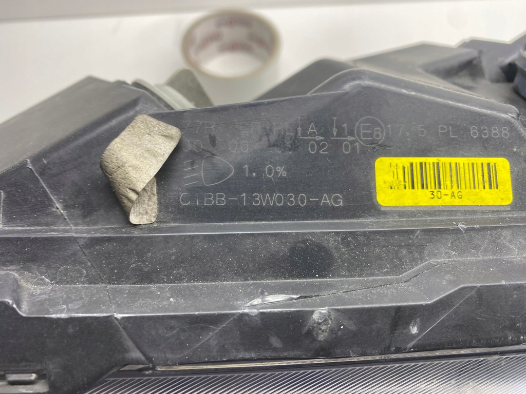 фото №8, Ford fiesta mk7 лампа левая левый перед передняя c1bb13w030ag