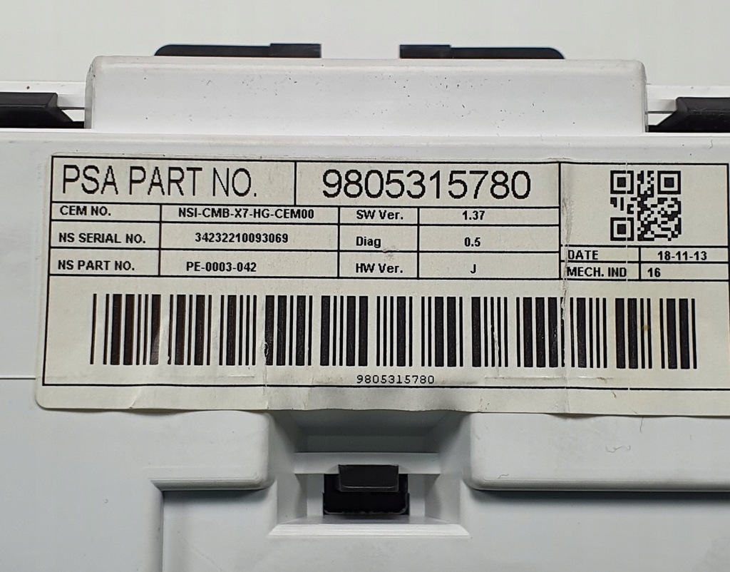 фото №10, Счетчик приборы citroen c5 iii x7 9805315780