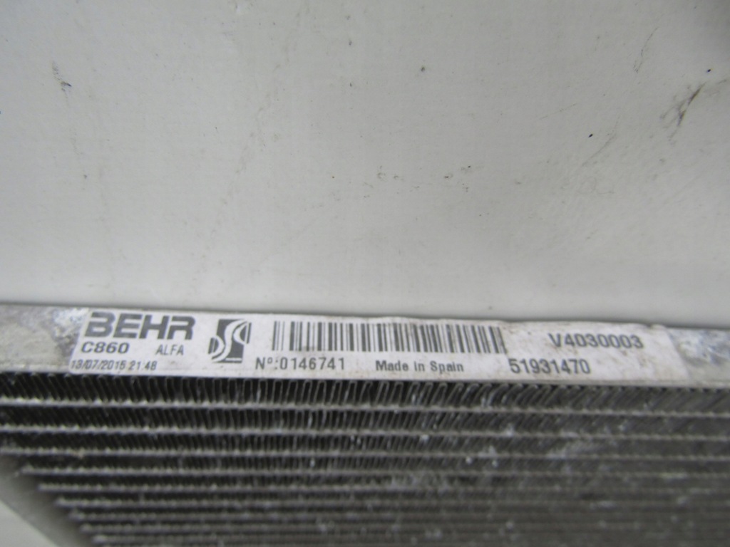 фото №8, Радиатор кондиционера alfa romeo 4c 13-