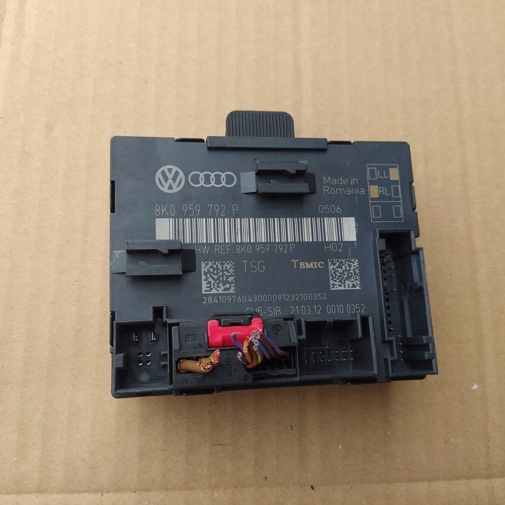 фото №1, Модуль блок керування двері правий перед audi a4 b8 8k0959792p