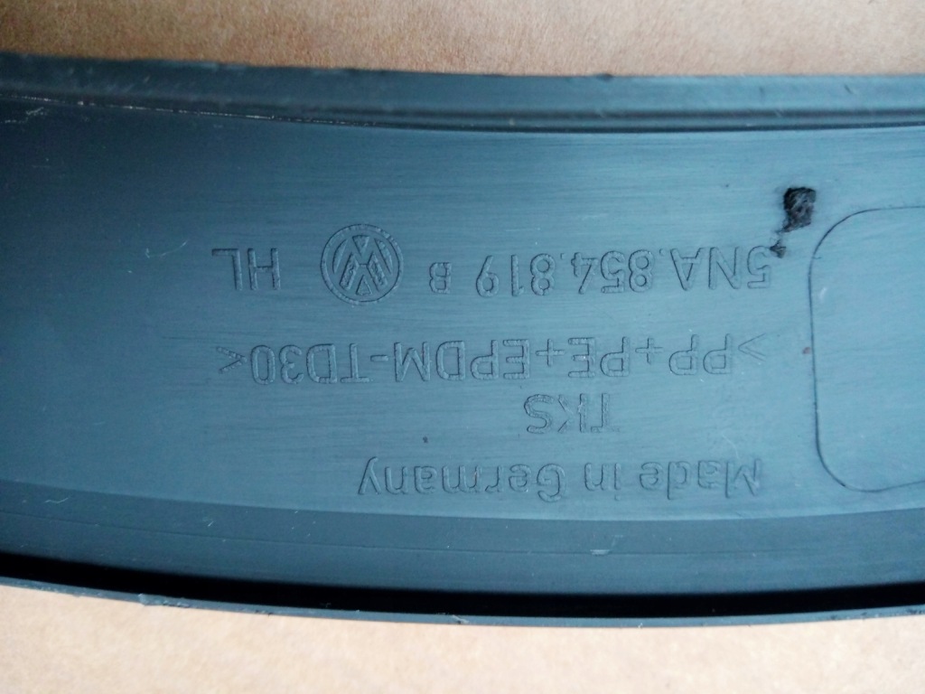 фото №11, Vw tiguan ii левая молдинг накладка крыла задняя