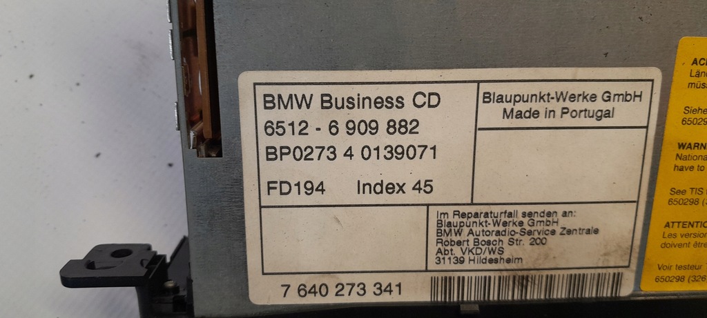 фото №4, Bmw 3 e46 радио заводской cd 6909882
