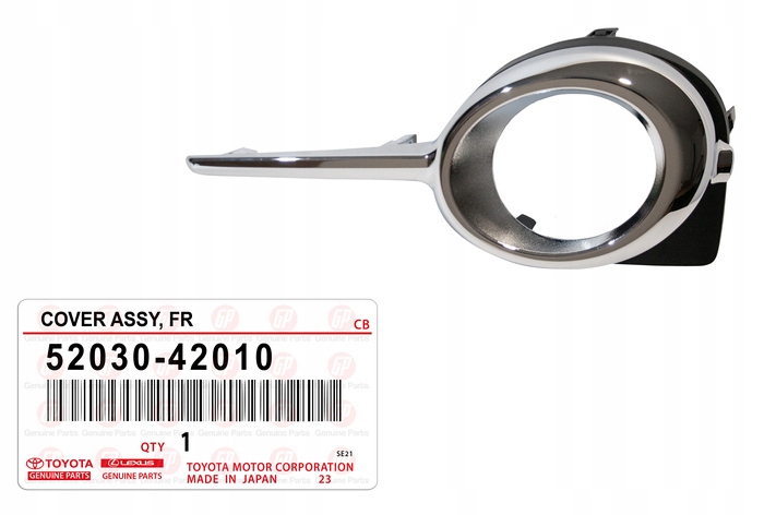 фото №1, Toyota rav4 iii 10-12 рамка решётка противотуманная фара перед правая 5203042010 оригинал