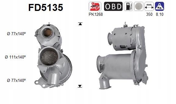фото №2, Фільтр часток твердих fap dpf fd5135 as audi seat