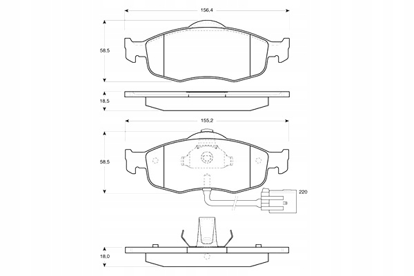 фото №2, Гальмівні колодки гальмівні ford mondeo scorpio cougar kpl starline