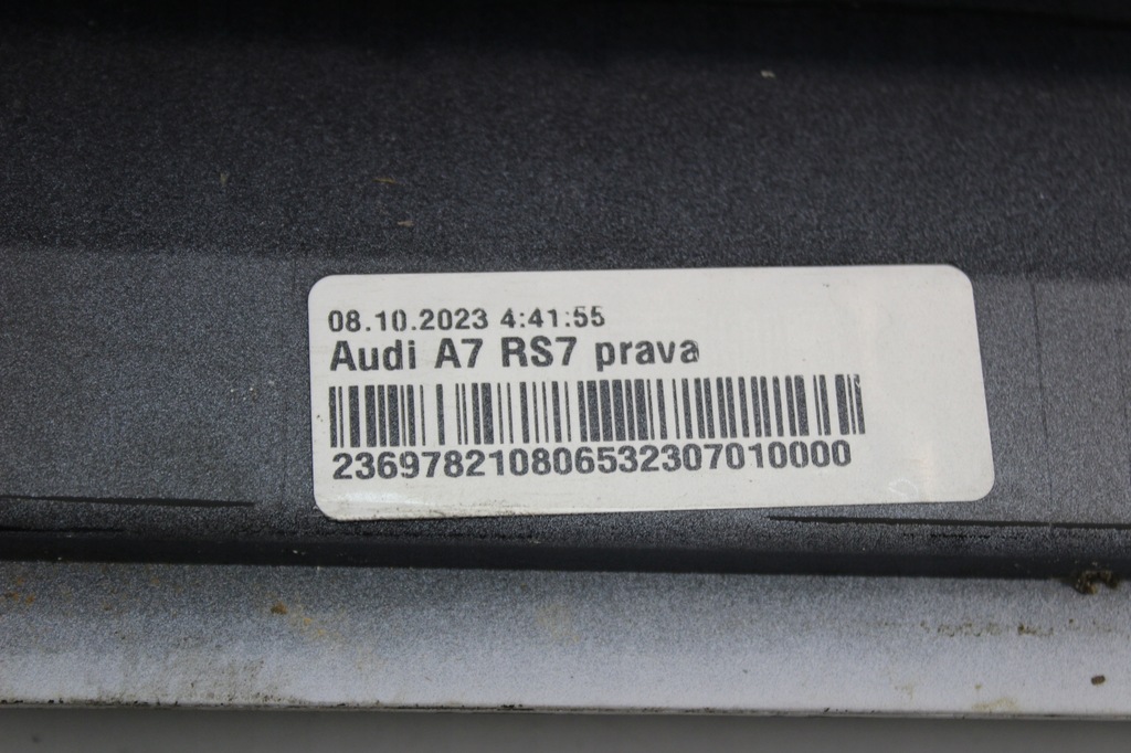 фото №6, Молдинг порог правая audi rs7 c8 nowa oem 4k8853856b