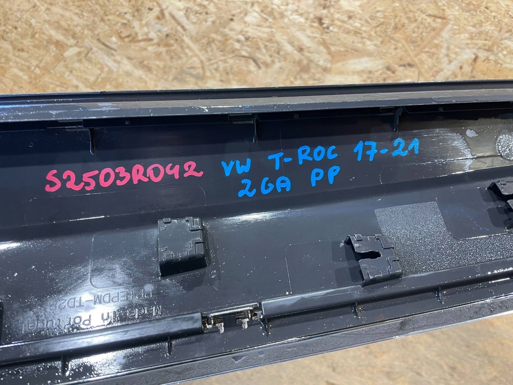 фото №9, Vw t-roc troc 2ga 17- молдинг нижняя дверь левая перед передняя