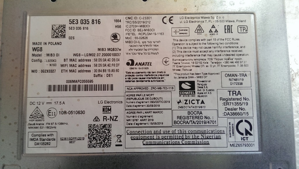 фото №10, Зчитувач мультимедіа navi skoda octavia 4 5e3035816