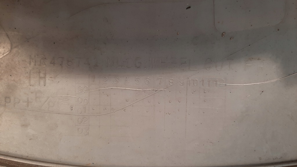 фото №6, Mitsubishi pajero iii молдинг накладка крыла левый перед mr478741