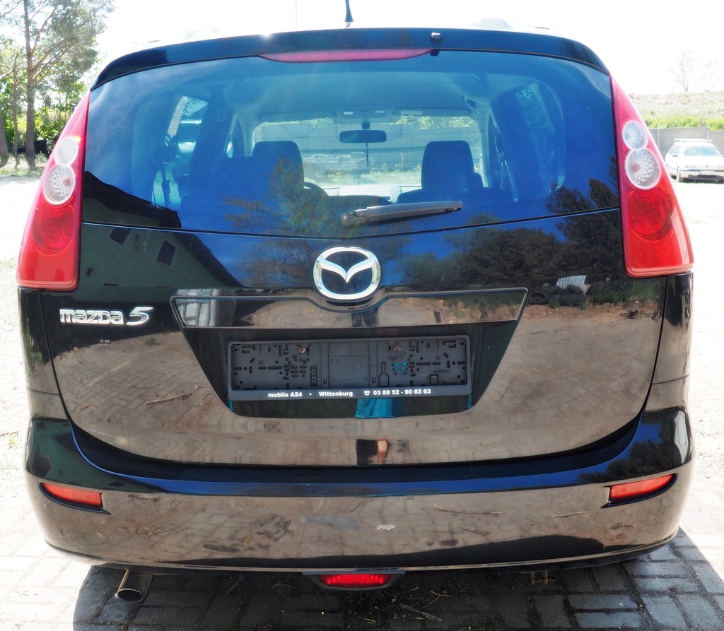 фото №5, Mazda 5 капот кришка czarna cała лак a3f