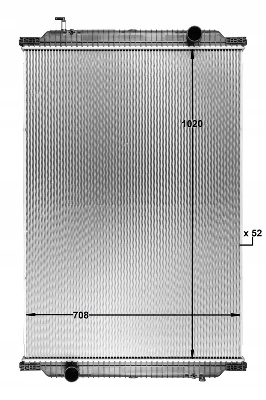 фото №1, Радіатор води bez рами man/neoplan 81061016529
