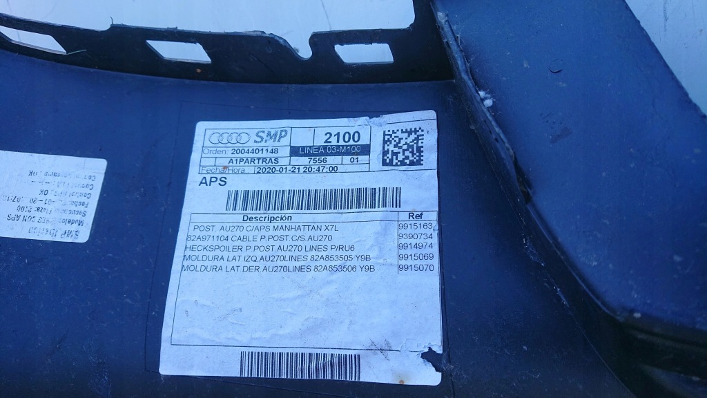 Audi a1 2 82a 20- бампер задний задняя Цена