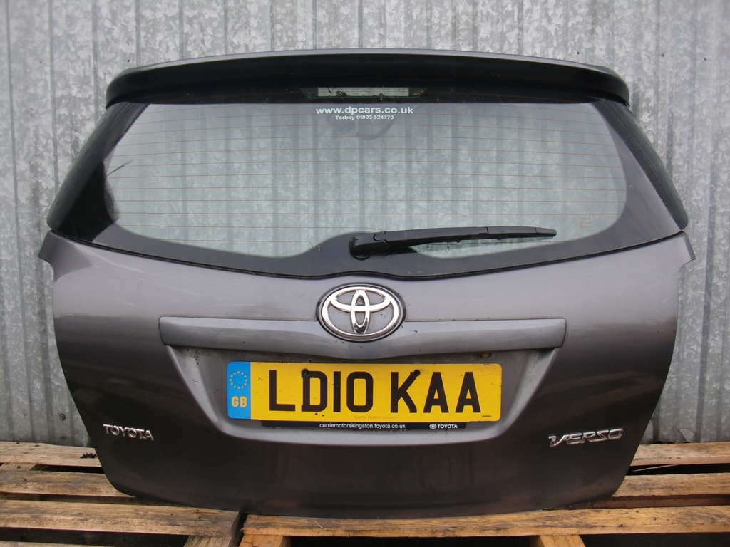 фото №1, Toyota verso крышка багажника задняя задняя серая