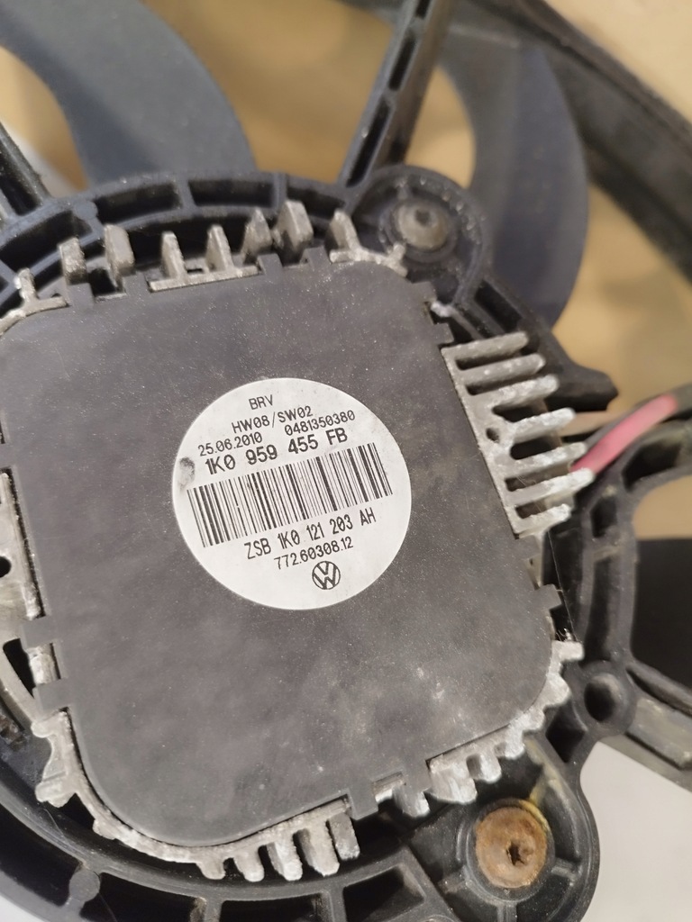 фото №6, Вентилятори корпус радіатора audi vw 1k0121205ac 1k0959455fb