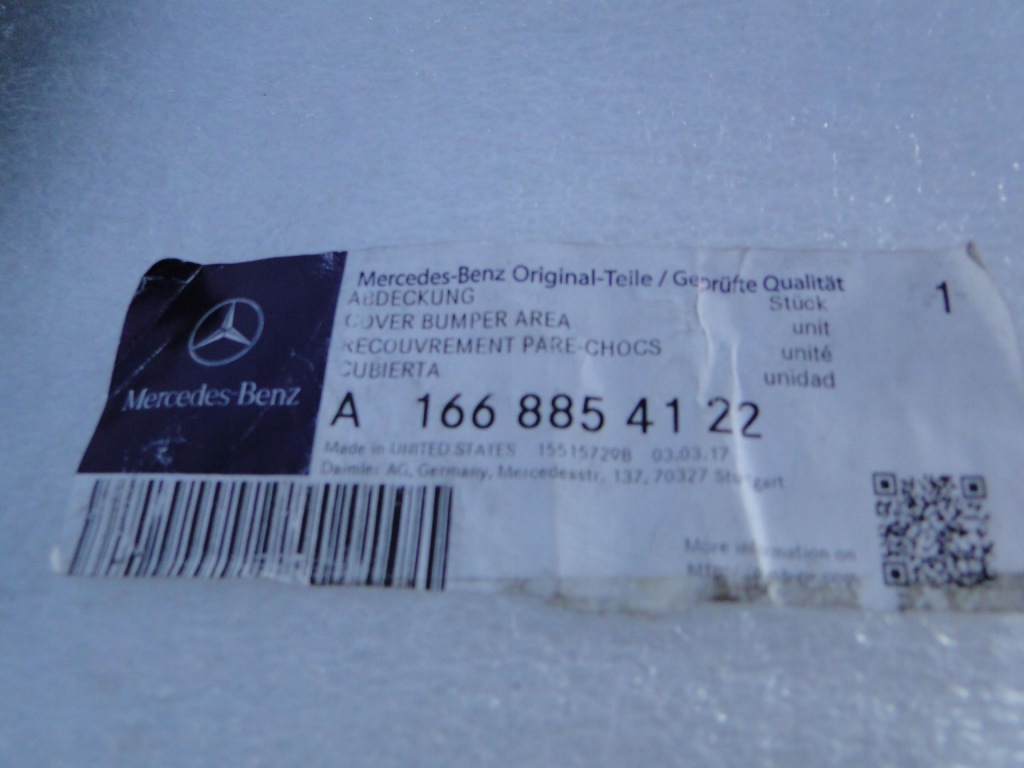 фото №10, Mercedes gl x166 166 заглушка ліва решітка середня amg