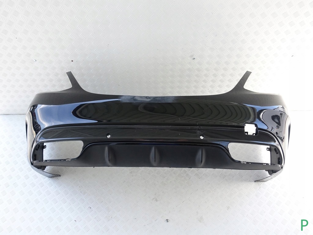 фото №1, C-klasa c63 w205 amg sedan lift дифузор карбон задня
