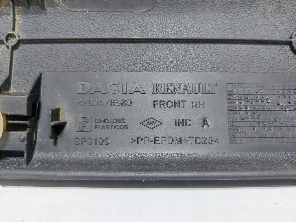 фото №10, Dacia logan mcv i 06-12 молдинг накладка двері правий перед