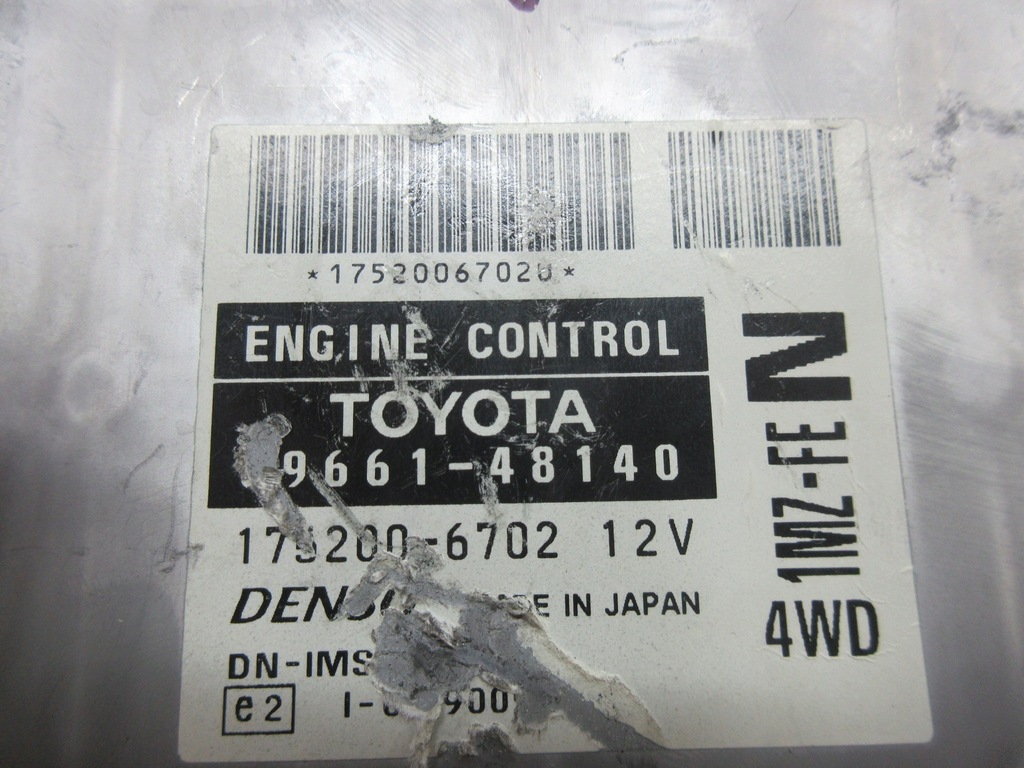 фото №5, Lexus ct ls блок управления бортовой компьютер двигателя 89661-48140