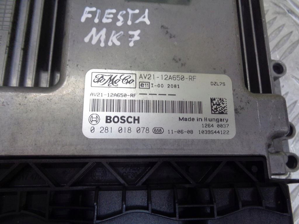 фото №7, Бортовой компьютер набор стартовый иммобилайзер ford fiesta mk7 1.6 tdci 08- av21-12a650-rf