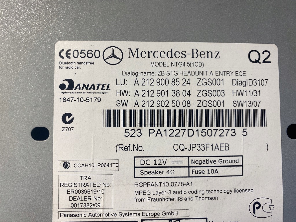фото №5, Mercedes w212 радіо навігація cd a2129008524