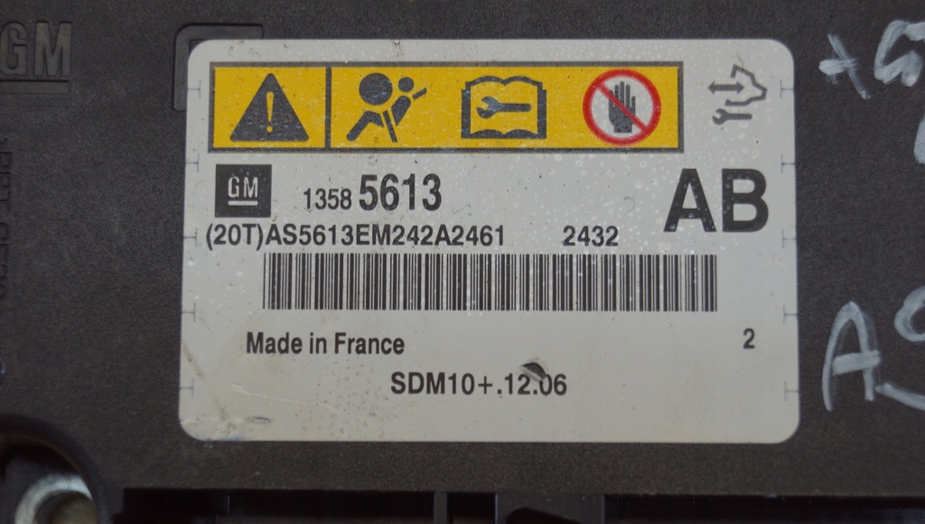 фото №8, Датчик модуль подушка безпеки opel astra j lift 13585613