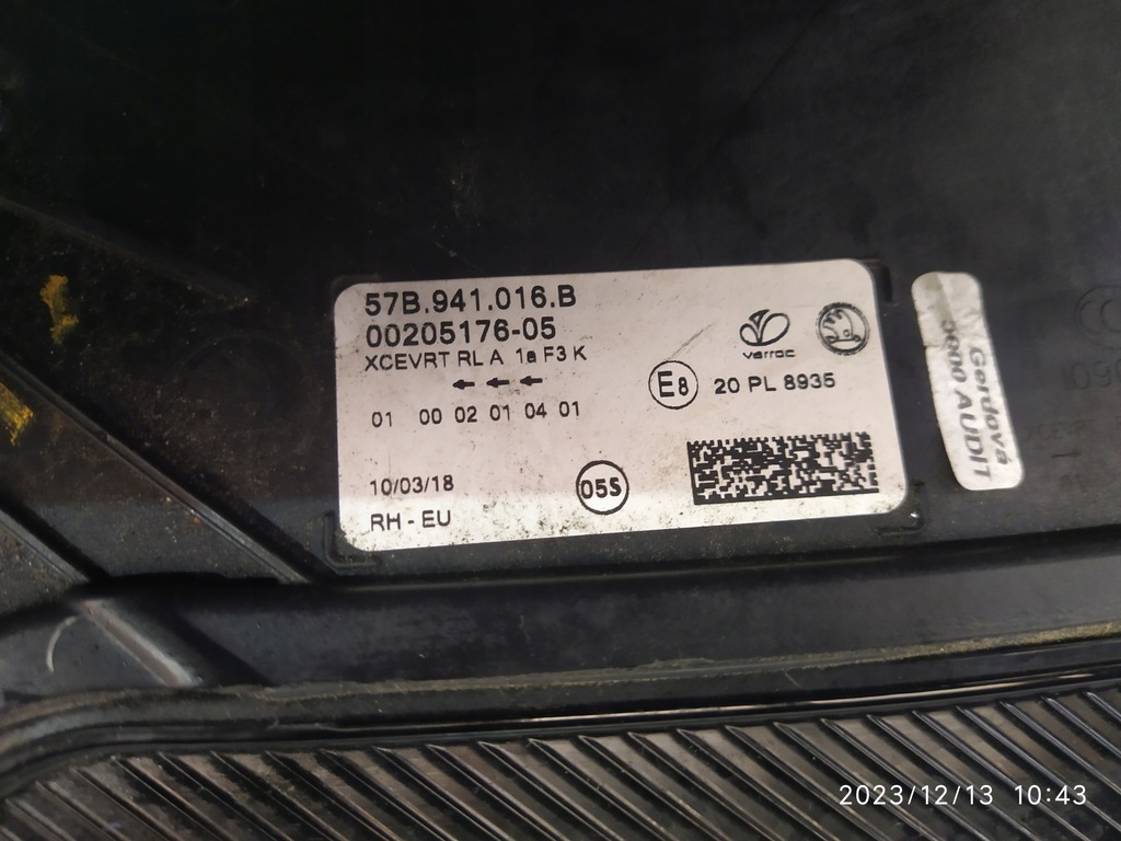 фото №15, Лампа перед правая full led skoda karoq 57b941016b