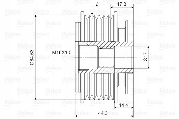 Генератор - сцепление односторонний valeo 588084 Киев