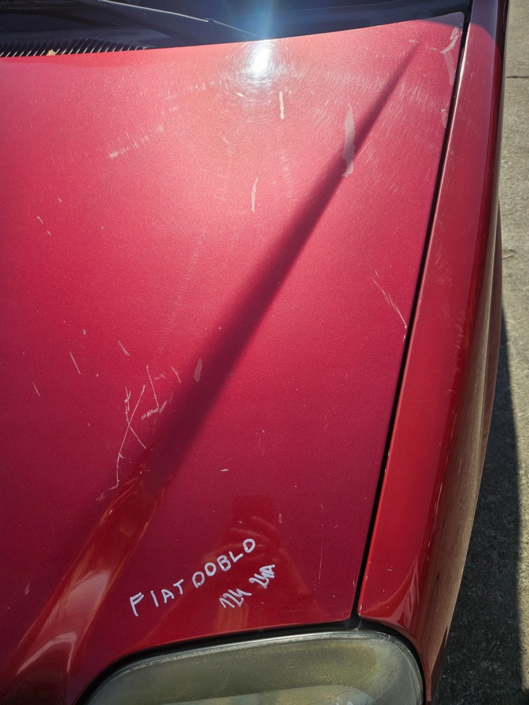 Fiat doblo капот крышка двигателя 124 с Разборки