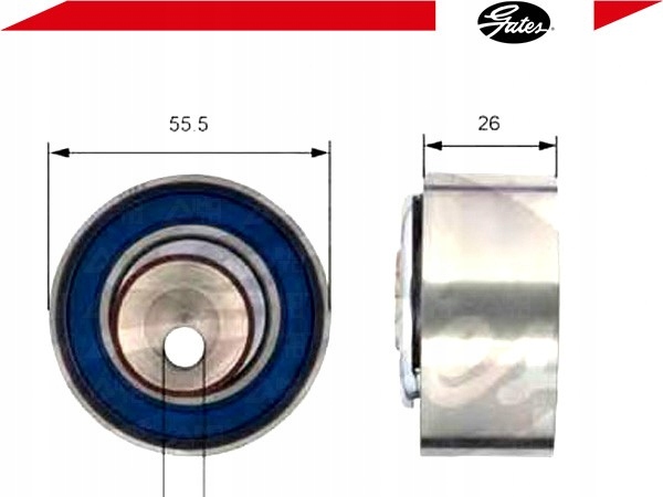 фото №2, Ролик натяжителя ремень распределительного вала [gates]