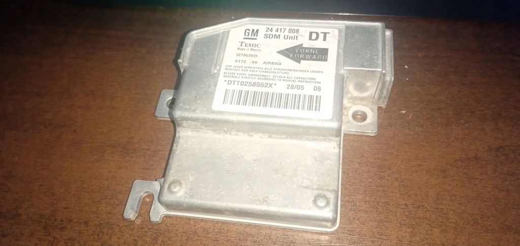 фото №1, Модуль датчик air bag opel combo c 24417008