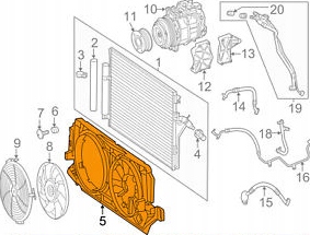 Mercedes benz sprinter 906 захист вентилятора a9065051355 оригінальна Зі Шроту