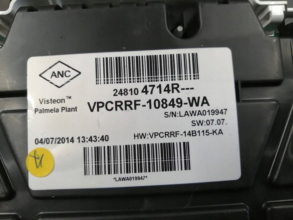 фото №4, Счетчик приборы 248104714r renault clio 4 iv 1.2 16v