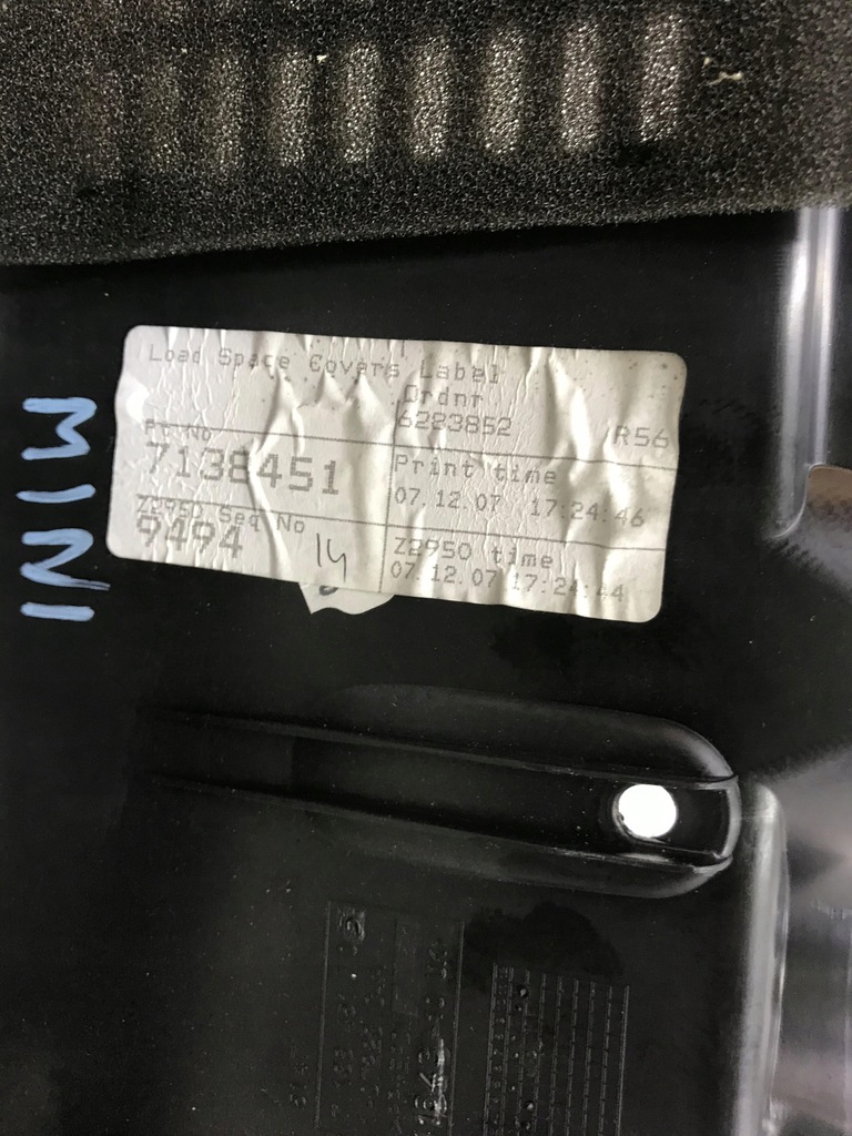 фото №3, Защита поперечина задняя заднего накладка mini cooper r56