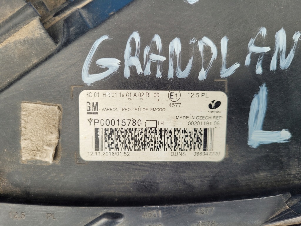 фото №15, Opel-części | grandland x фара лівий лампа перед europa yp00015780