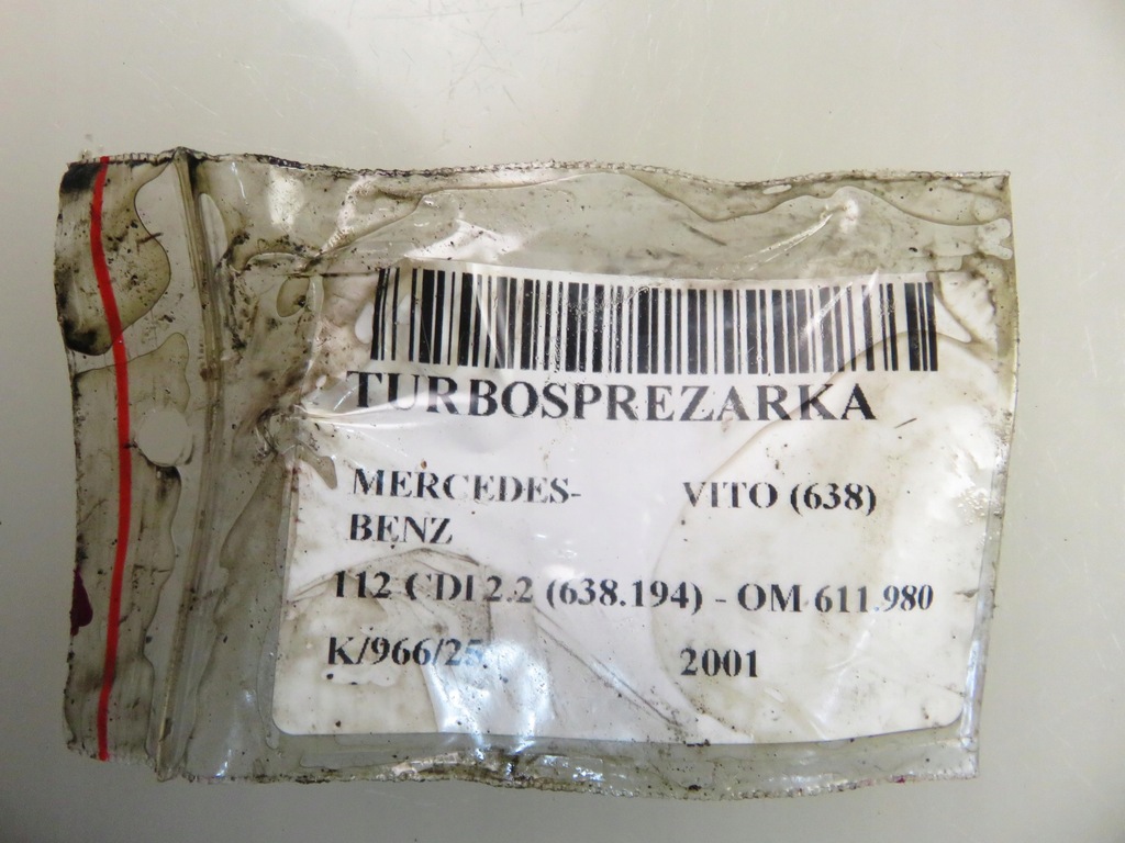 фото №12, Турбонагнітач mercedes vito 638 cdi 2.2 6110961199 om 611.980