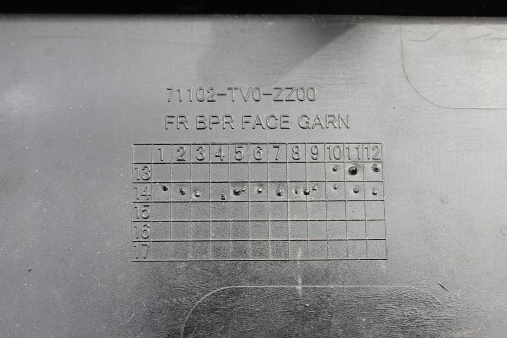 фото №11, Решітка радіатора накладка бампера перед pod pdc honda civic ix 11-14