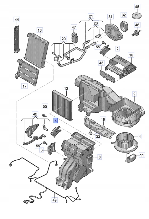 фото №10, Оригінальний номер vag 2q0907511g моторчик обігрівача оригінал