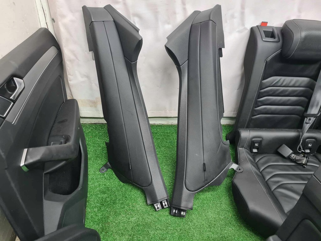 фото №12, Vw arteon середина r-line сиденье заднее сиденье обшивки niebieski led