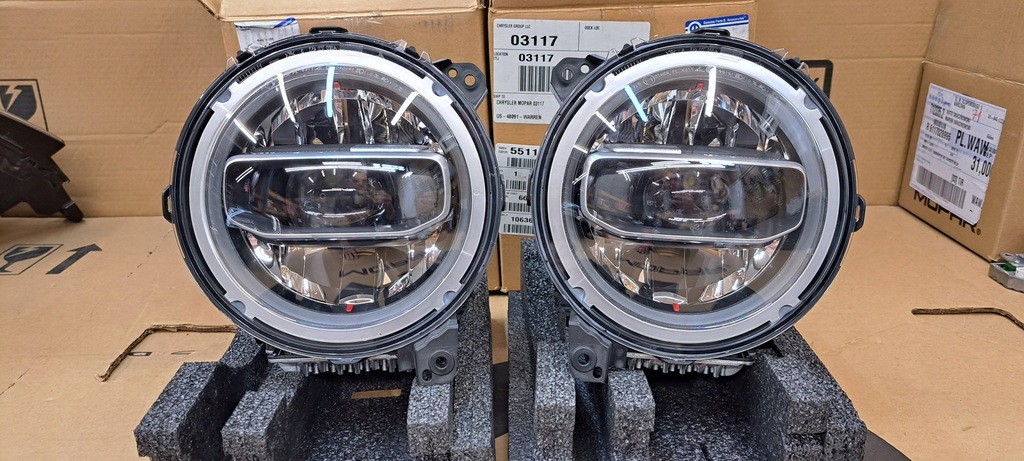 фото №9, Jeep wrangler jl gladiator 18-24 лампа передняя led ксенон nowa oem левая