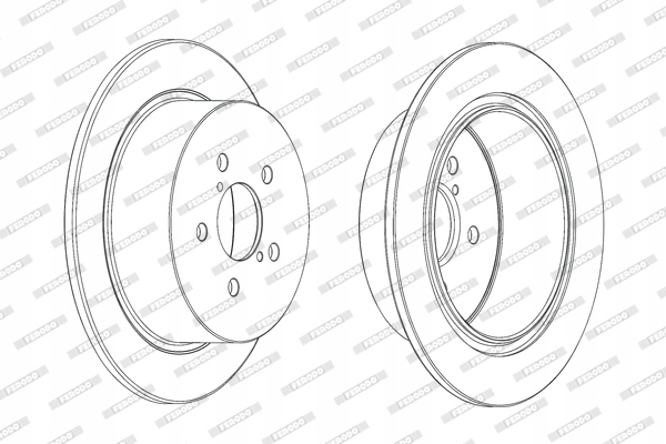 фото №1, 2 x ferodo диск гальмівна ddf1903c