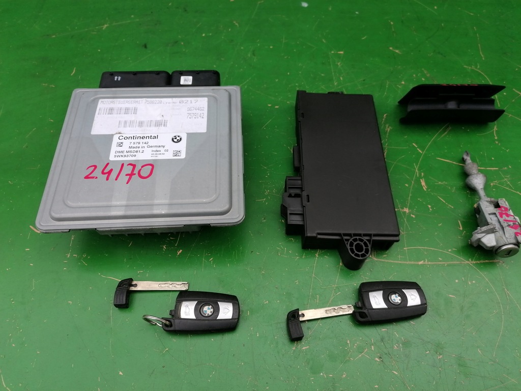 фото №8, Набор стартовый бортовой компьютер ключ bmw e90 n43b20