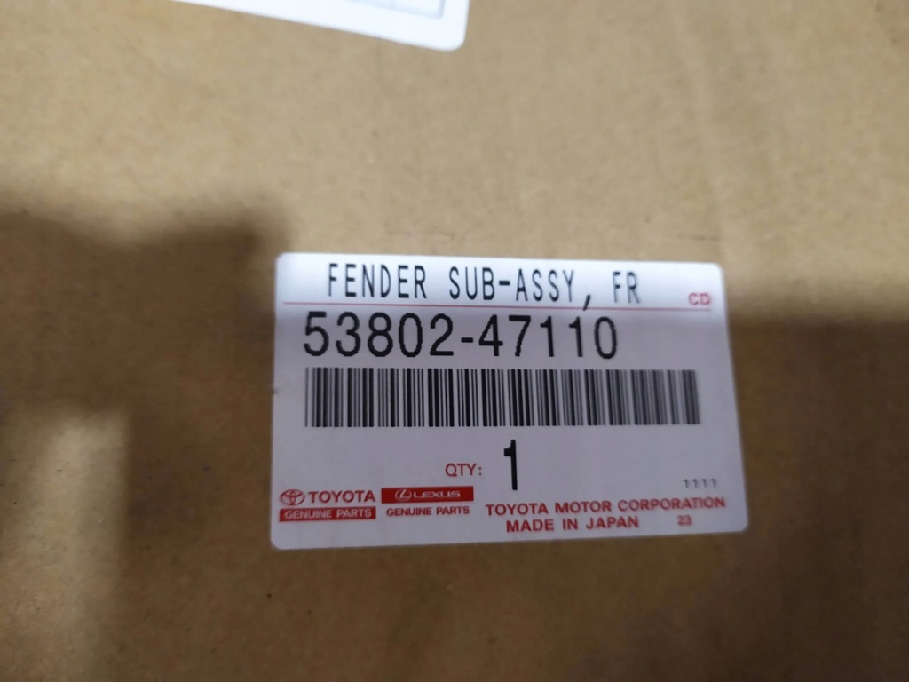 фото №13, Крыло левый перед toyota prius prime 17-