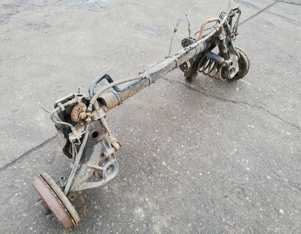 фото №7, Балка oś задняя подвеска fiat multipla тормозные барабаны