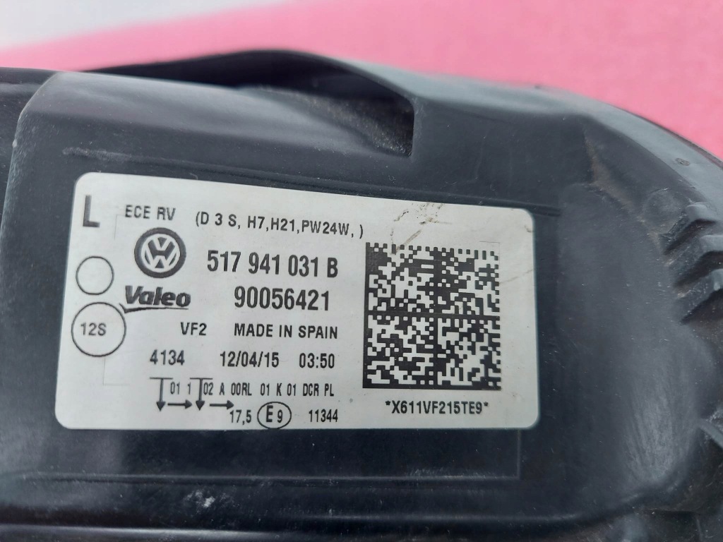 фото №8, Vw sportsvan 14- лампа левая перед передняя bixenon