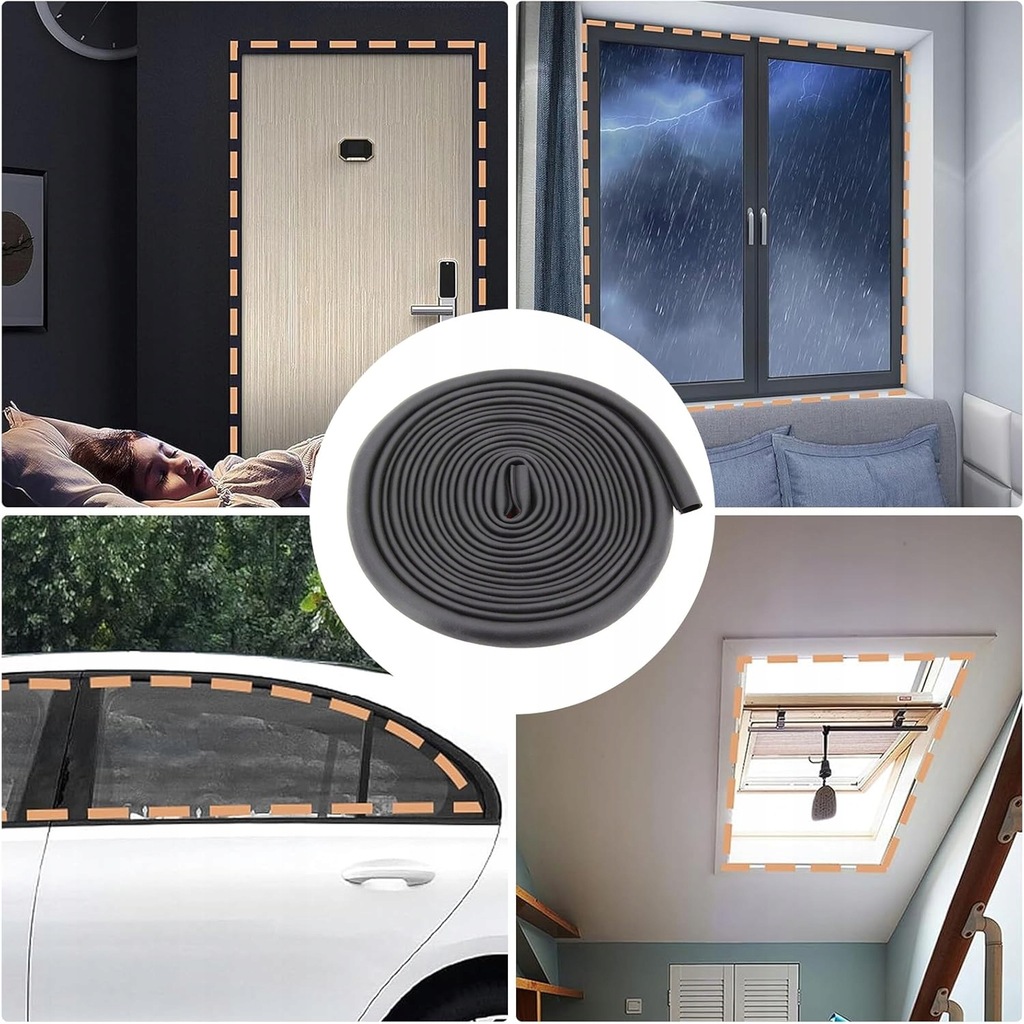 фото №11, Стрічка ущільнювальна do двері, вікон, прокладка do двері, звукоізоляційна