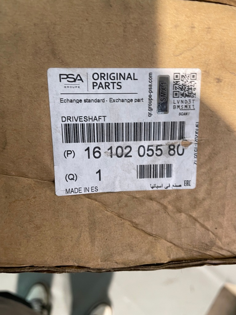 фото №4, Привідний вал ліва berlingo 308 partner rifter оригінальний номер 1610205580 nowa оригінал