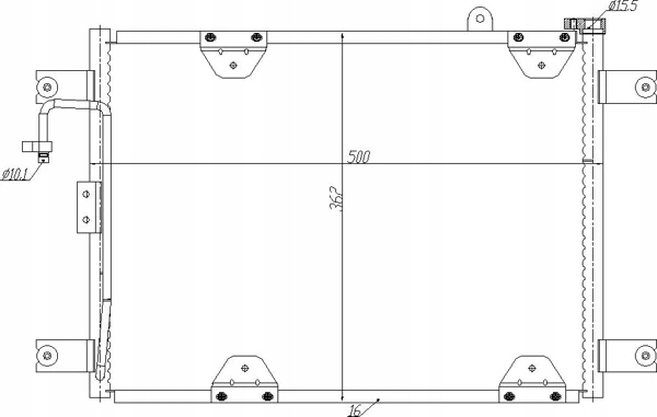 Купити Радіатор до клімат. suzuki escudo 97-