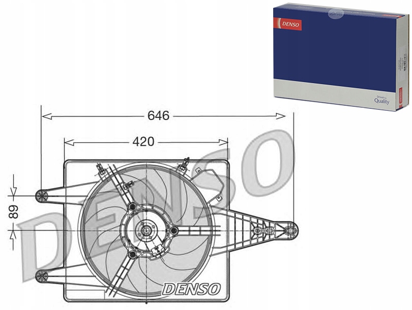 фото №1, Вентилятор радиатора [denso]